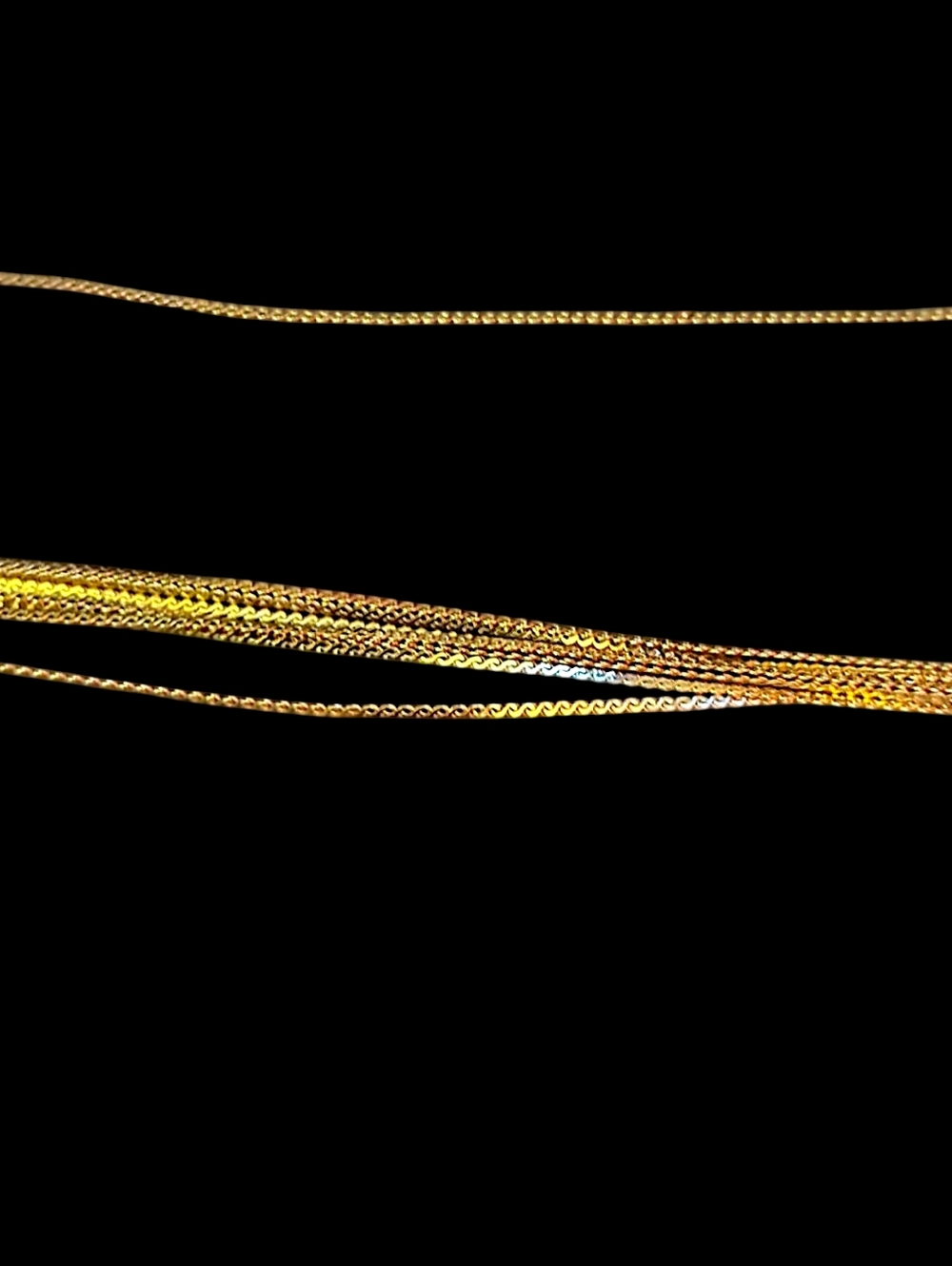 14k Gold Stainless Steel Demi-Fine 0.8mm S-Link Chain Necklace - 15"+2" ext.